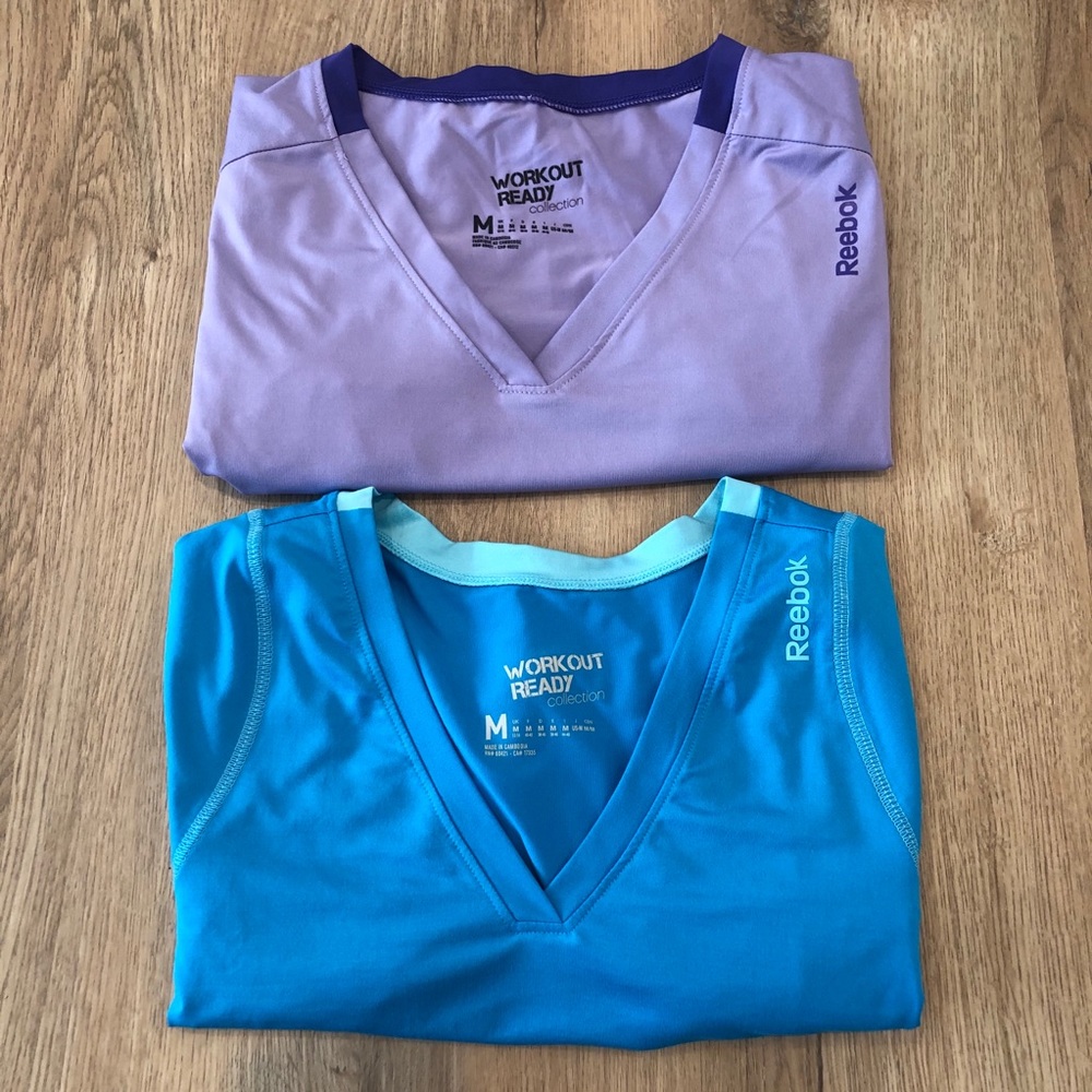 Two Reebok Women’s Athletic Shirts